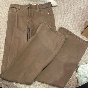 Brown flare jeans bershka. US 4